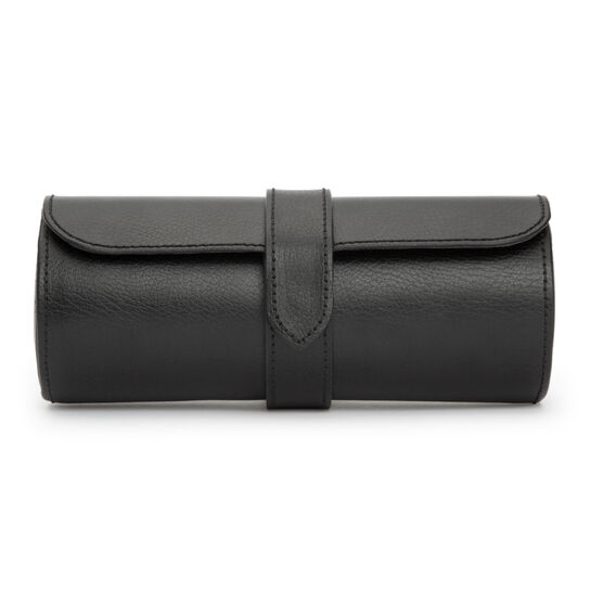 WOLF Blake Black/Grey 3 Piece Watch Roll image number 0